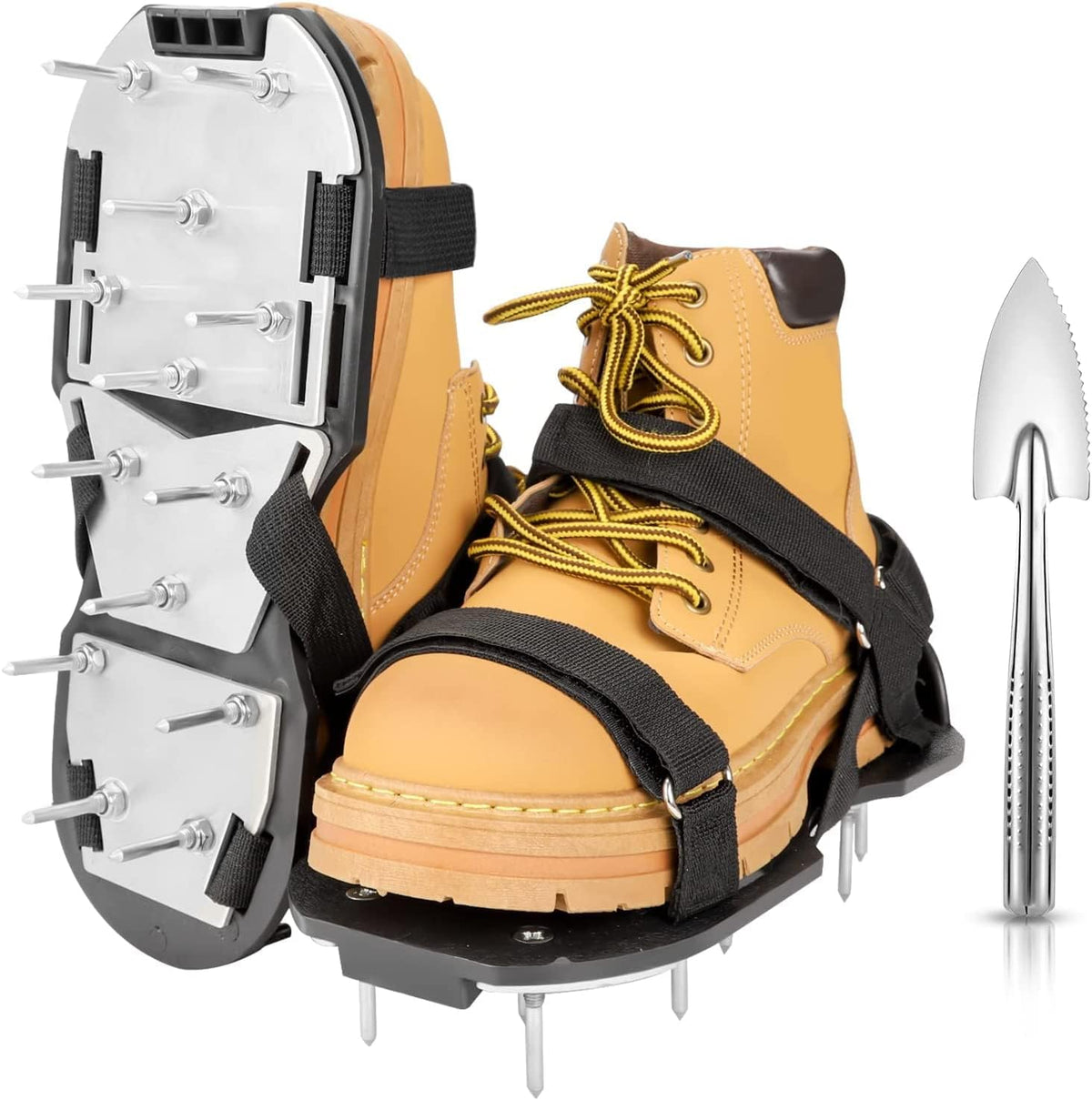 Lawn Aerator Shoes for Grass - Pre-Assembled Grass Aerator Shoes for Lawn - Soil Yard Aerator Tool
