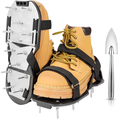 Lawn Aerator Shoes for Grass - Pre-Assembled Grass Aerator Shoes for Lawn - Soil Yard Aerator Tool