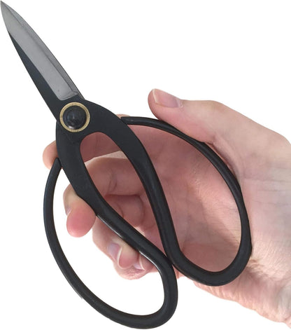 GARDEN GURU Professional Bonsai Scissors 180mm - Traditional Butterfly Pruner Shear for Precise