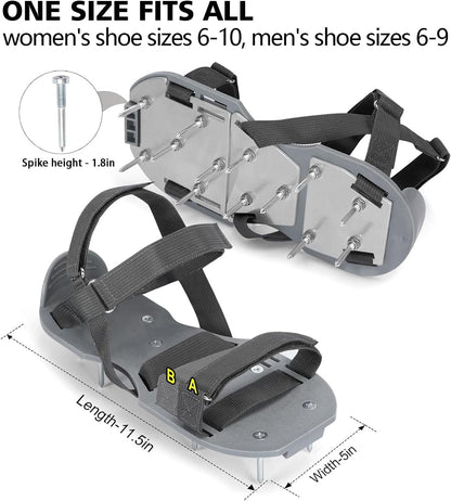 Lawn Aerator Shoes for Grass - Pre-Assembled Grass Aerator Shoes for Lawn - Soil Yard Aerator Tool