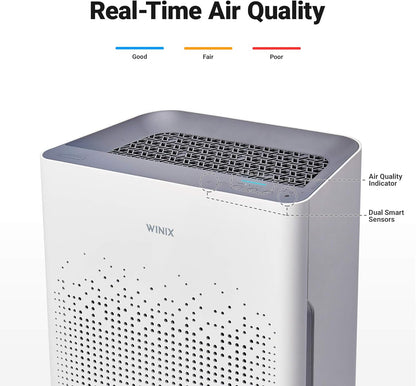WINIX AM90 Air Purifier for Home Large Room Up to 1740 Ft² in 1 Hr With Air Quality Monitor, True