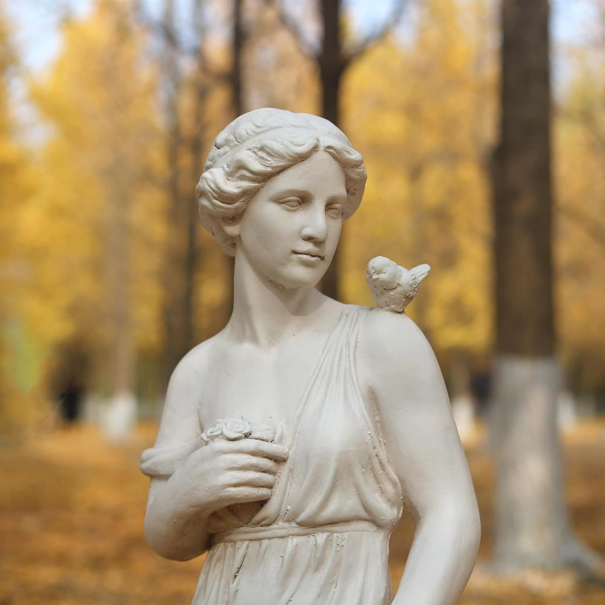 Outdoor Garden Statue Nymph Sculpture Goddess of Greek Mythology Roman Style Outdoor Patio Yard