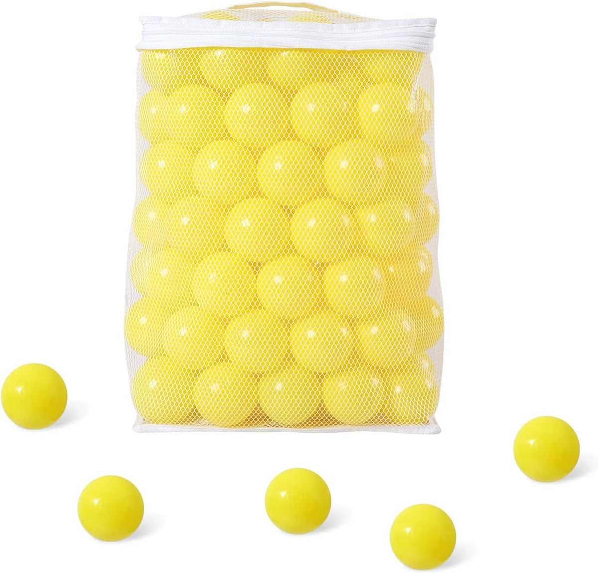 Ball Pit Balls for Kids, Plastic Refill 2.2 Inch Balls, 100 Pack, Bright Colors, Phthalate and BPA