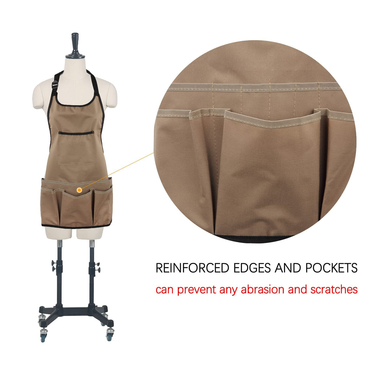 PATILWON Gardening Apron with Large Pockets for Women, 14 Pockets Waterproof Tool Apron, Work Apron