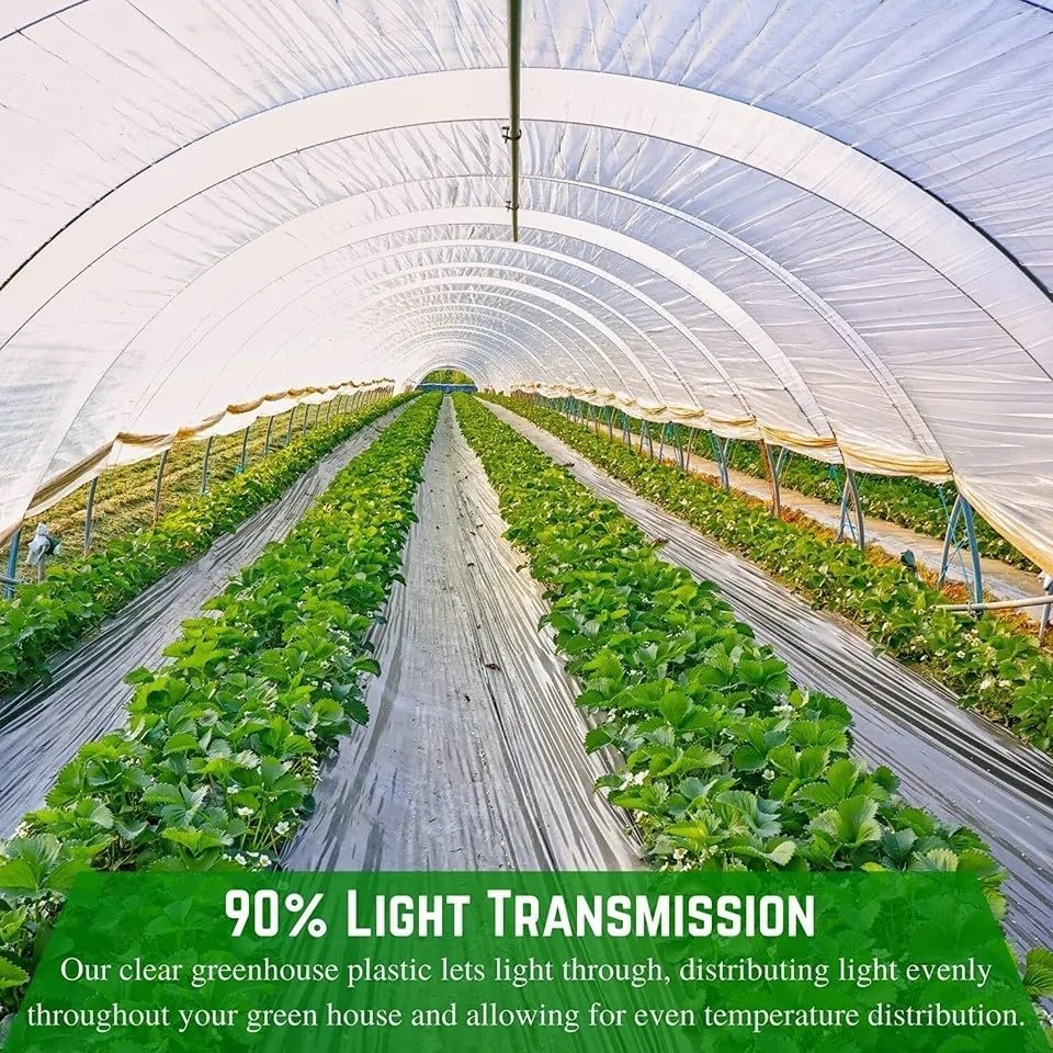 Farm Plastic Supply 4 Year Clear 6 mil Greenhouse Plastic Sheeting - Clear Sheeting, Polyethylene