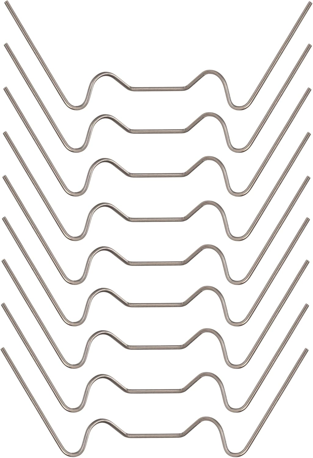 100 PCS Greenhouse Glazing Clips, Stainless Steel W Type Clip, Aluminium Greenhouse Care, W-Wire