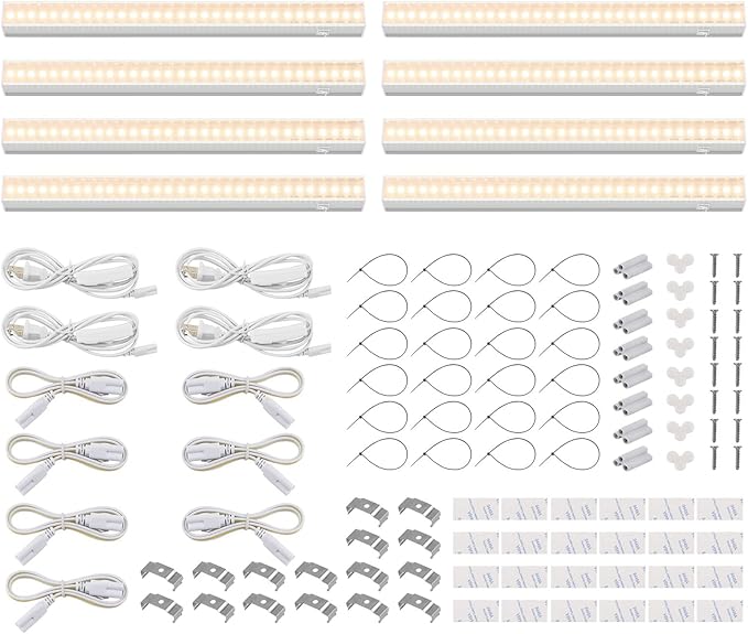 Barrina Grow Lights for Indoor Plants, T5 Grow Light Strip, 1ft Plant Lights for Indoor Growing