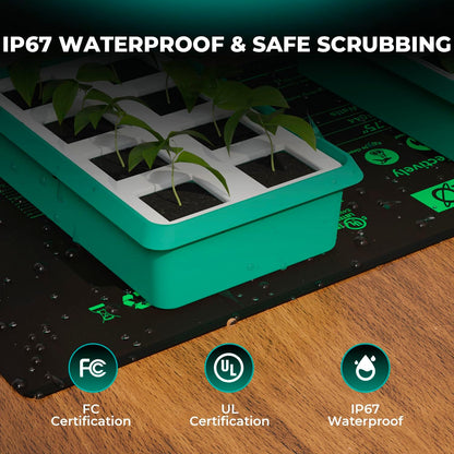 MARS HYDRO 10''x 20.75'' Seedling Heat Mat with Thermostat Heating Pad IP67 Waterproof, Easy to