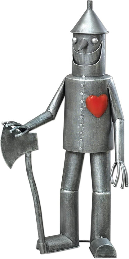 Bits and Pieces - 30 ½” Tall Tin Woodsman with a Heart Garden Statue - Yard Decorations - Outdoor
