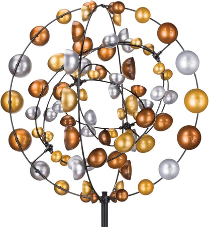 Regal Art & Gift Gyroscope Wind Spinner – Metal Yard Decorations Outdoor | Kinetic Garden Spinner
