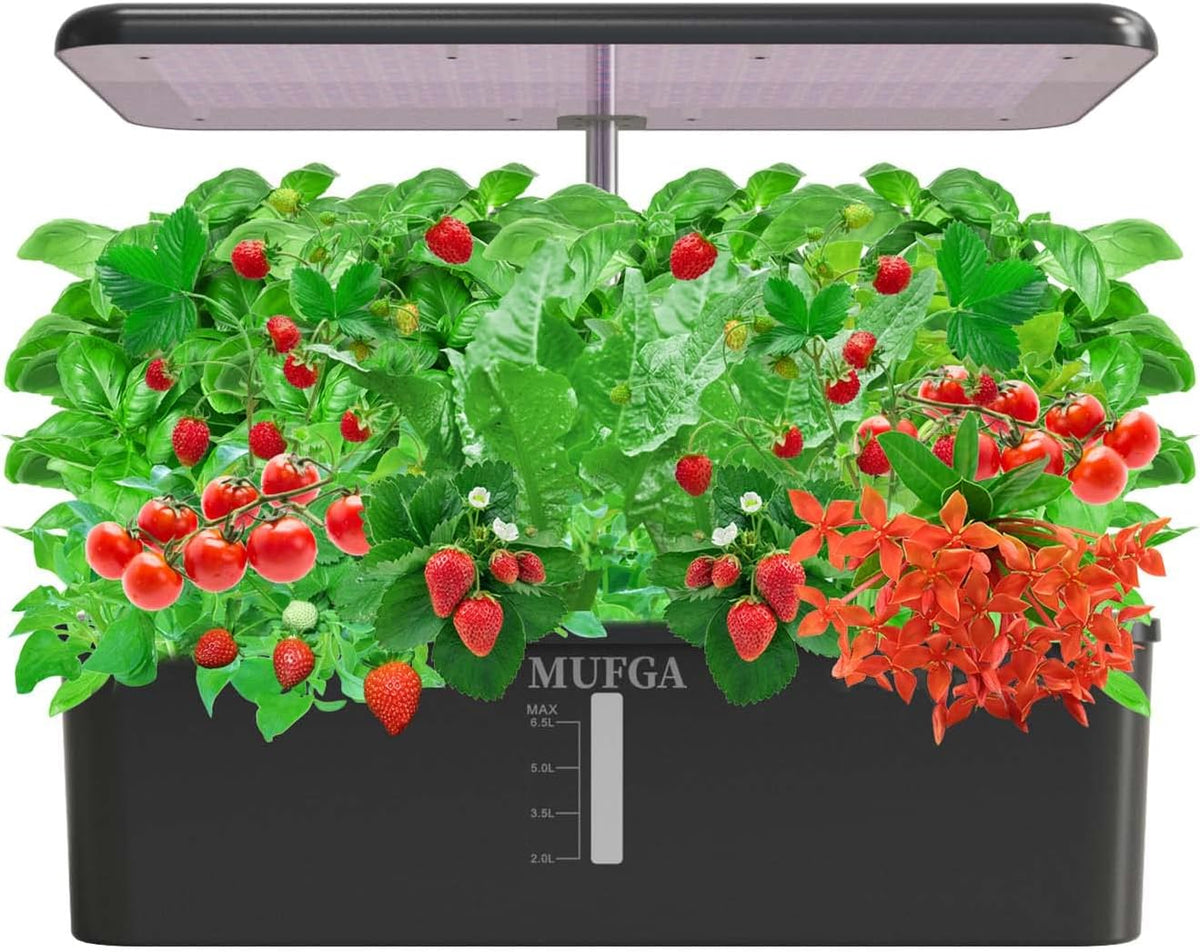 Hydroponics Growing System Herb Garden - MUFGA 18 Pods Indoor Gardening System with LED Grow Light