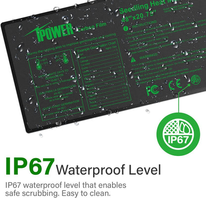 iPower 48” x 20.75” Seeding Heat Mat Upgraded Carbon Film Indoor Warm Hydroponic Plant Germination