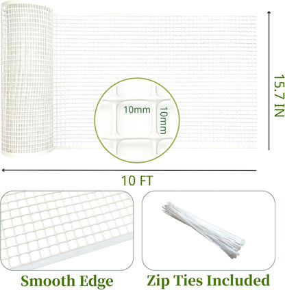 PotatoLife Plastic Wire Mesh Fence, Balcony Fence for Baby and Pets, Safety Fence, Stair Protector