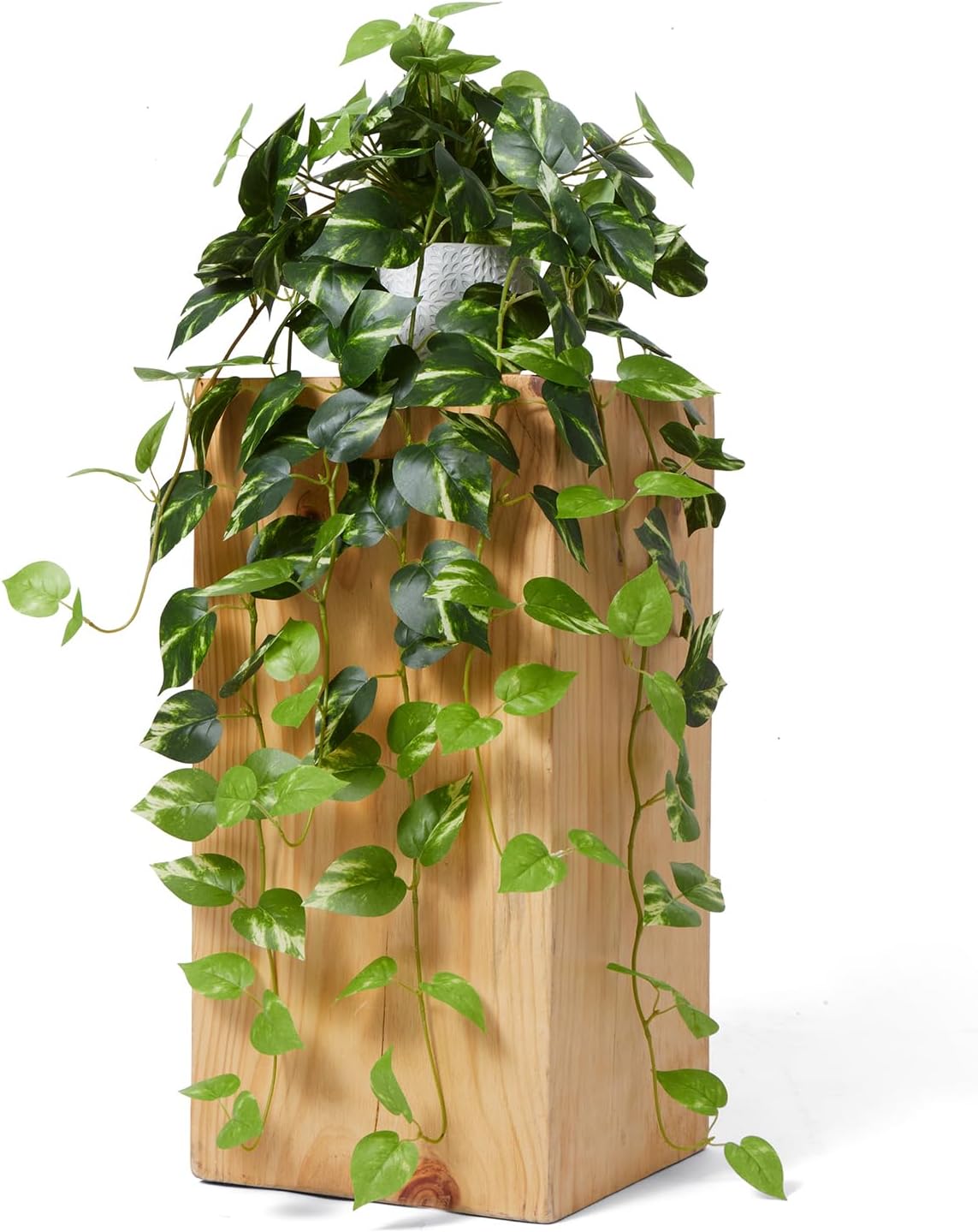 CADNLY Realistic Artificial Plants Indoor in Pot – Green Faux Hanging Plants Artificial Decor Fake