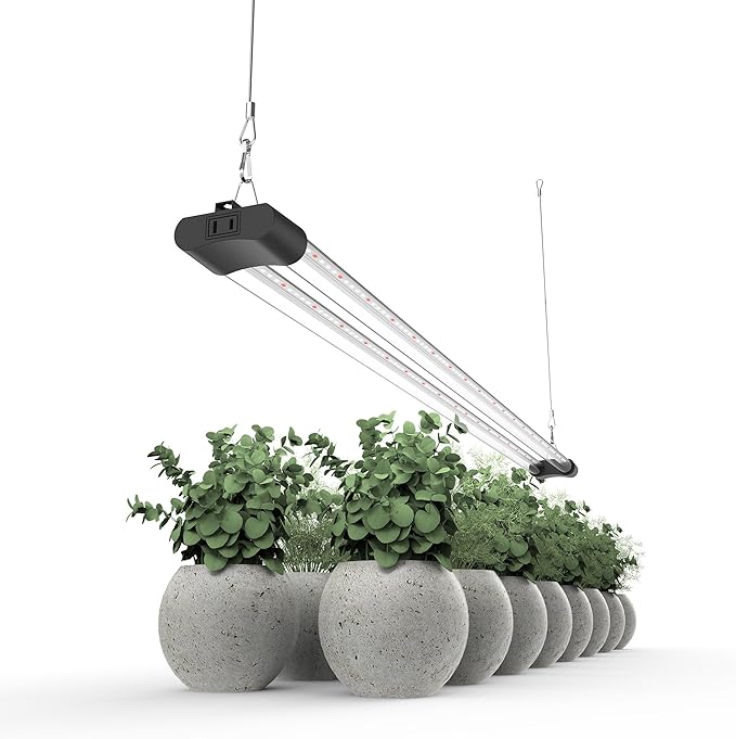 LED Grow Light Full Spectrum Light Linkable 5000K Daylight + 660nm Red Indoor Plant Lighting