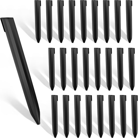Worth Landscape Edging Stakes, 26Pcs 8Inch Corrugated Metal Garden Stakes Steel Bender Board