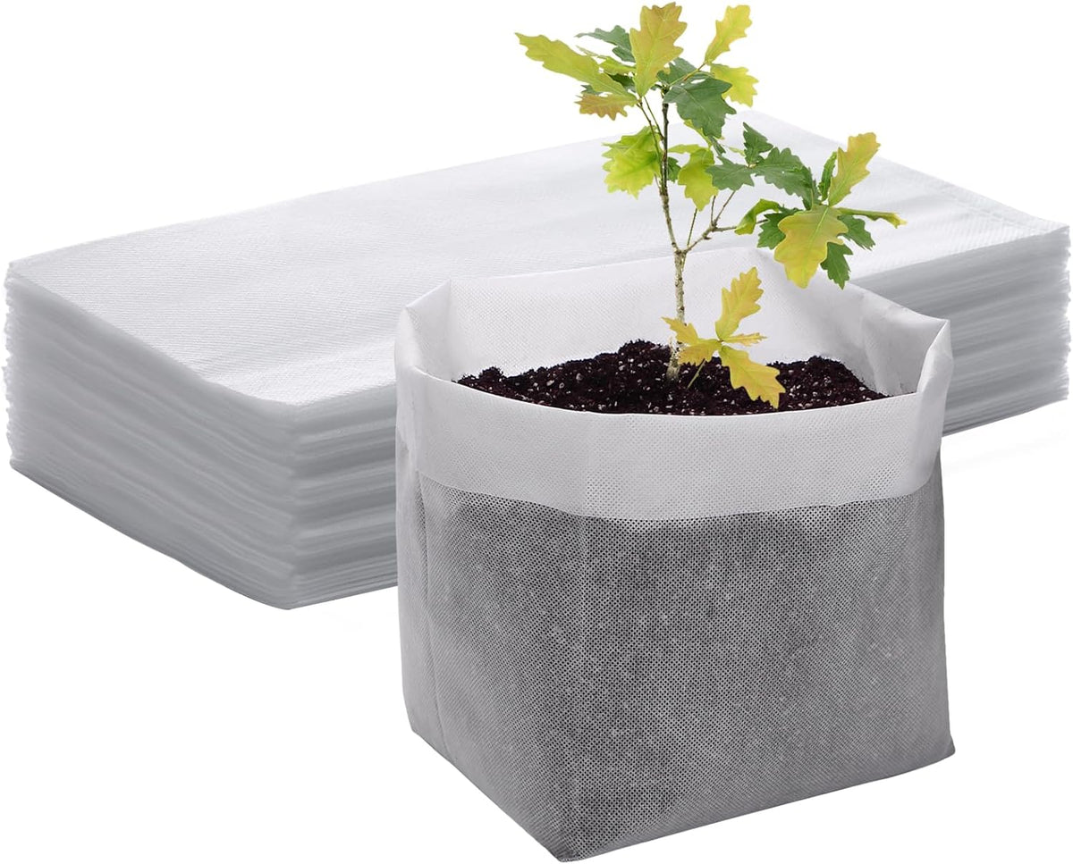 GREANER Plant Nursery Bags, 40 PCS 15.7""x14.2"" Garden Bags to Grow Vegetables, Non-Woven
