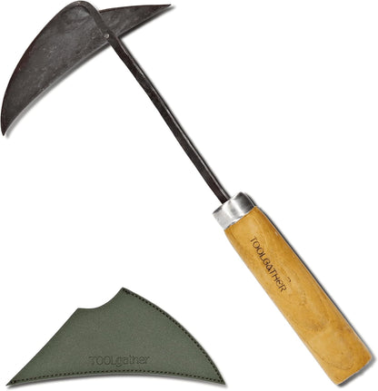 Triangle Homi Hand Hoe - Traditional Handmade Korean Garden Tool for Weeding Digging & Planting