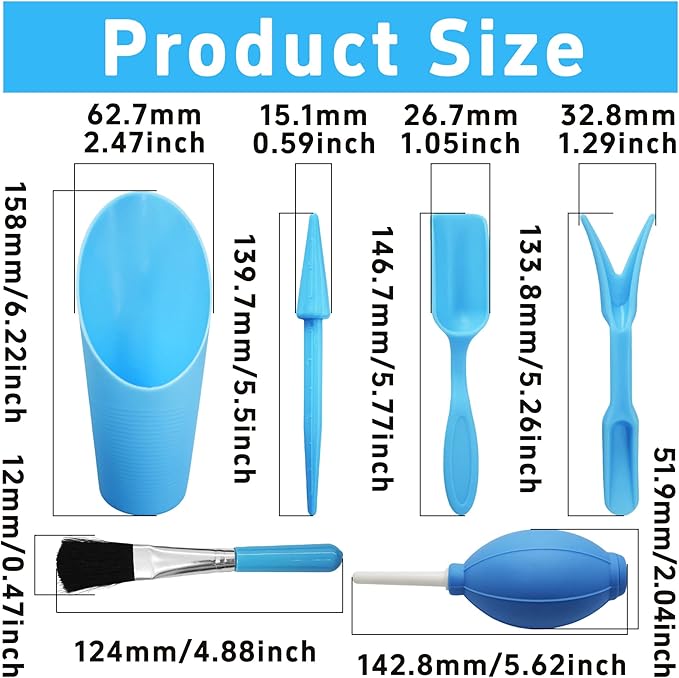 6Pcs Mini Succulent Tools Set, Garden Hand Tools Kit for Indoor Plant Care, Succulent Bonsai