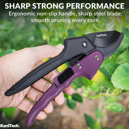 Pruning Shears for Gardening with Gloves - Heavy Duty Garden Shears, Aluminum Hand Pruners with TPR