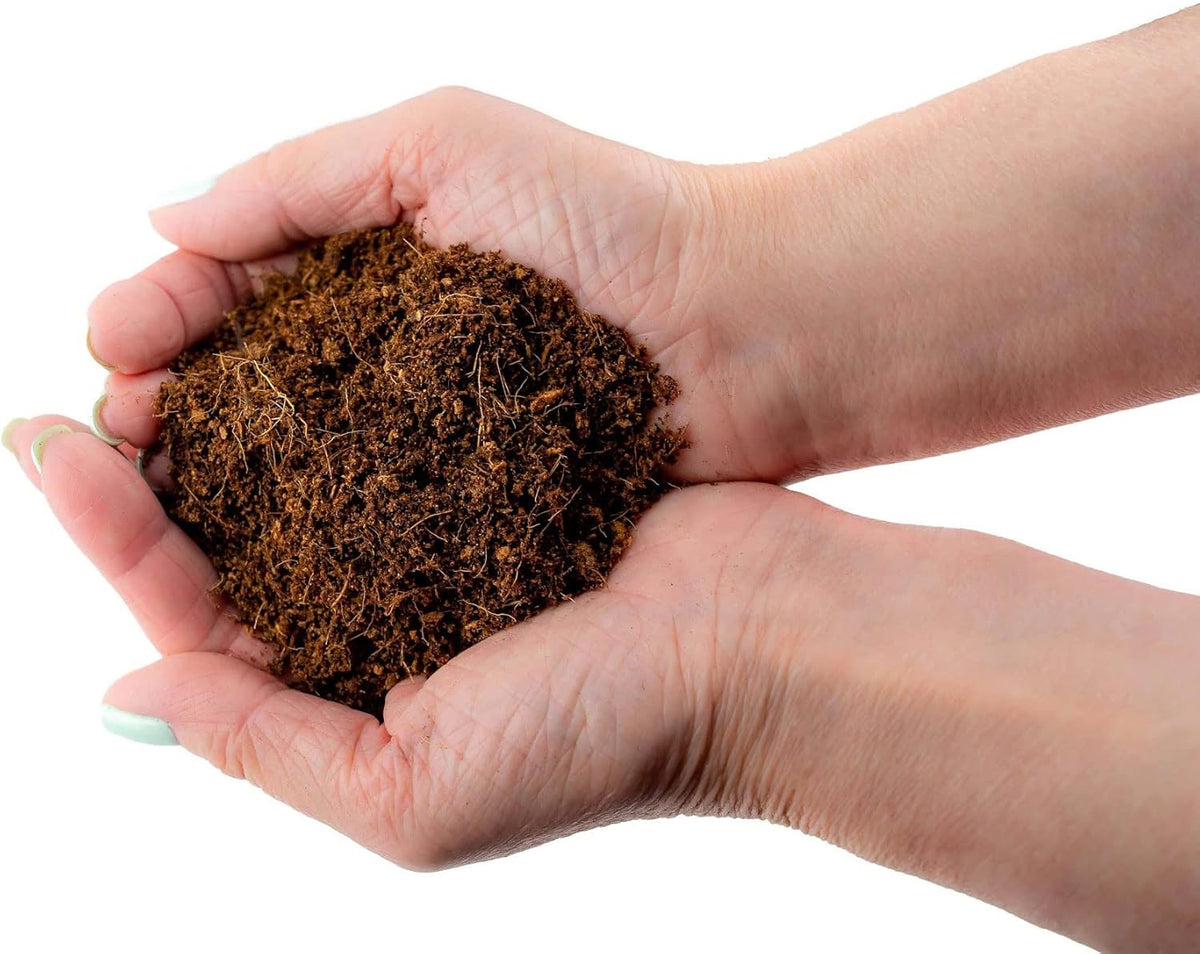 Premium Organic Coconut Coir Mix for Home Gardening - All Natural Soil Amendment - PH Balanced and