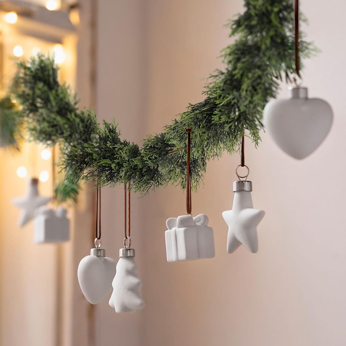 RECUTMS Artificial Garland 1pcs Fake Vines Ivy Greenery Stiff Leaves Plants Table Decor Faux