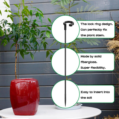 Orchid Sticks 17 inch &11 inch SupKing 16Pcs Plant Stakes with Clips for Support Small Short