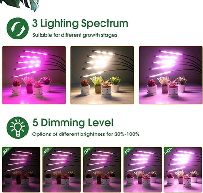 Wolezek Grow Lights for Indoor Plants, 100 LEDs Full Spectrum Plant Lights for Indoor Growing with