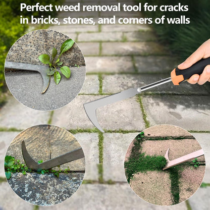 2025 Weed Puller Tool, 3 Pack New Garden Stainless Steel Weeder Tool Hand Weeder Tool,Multi-Purpose
