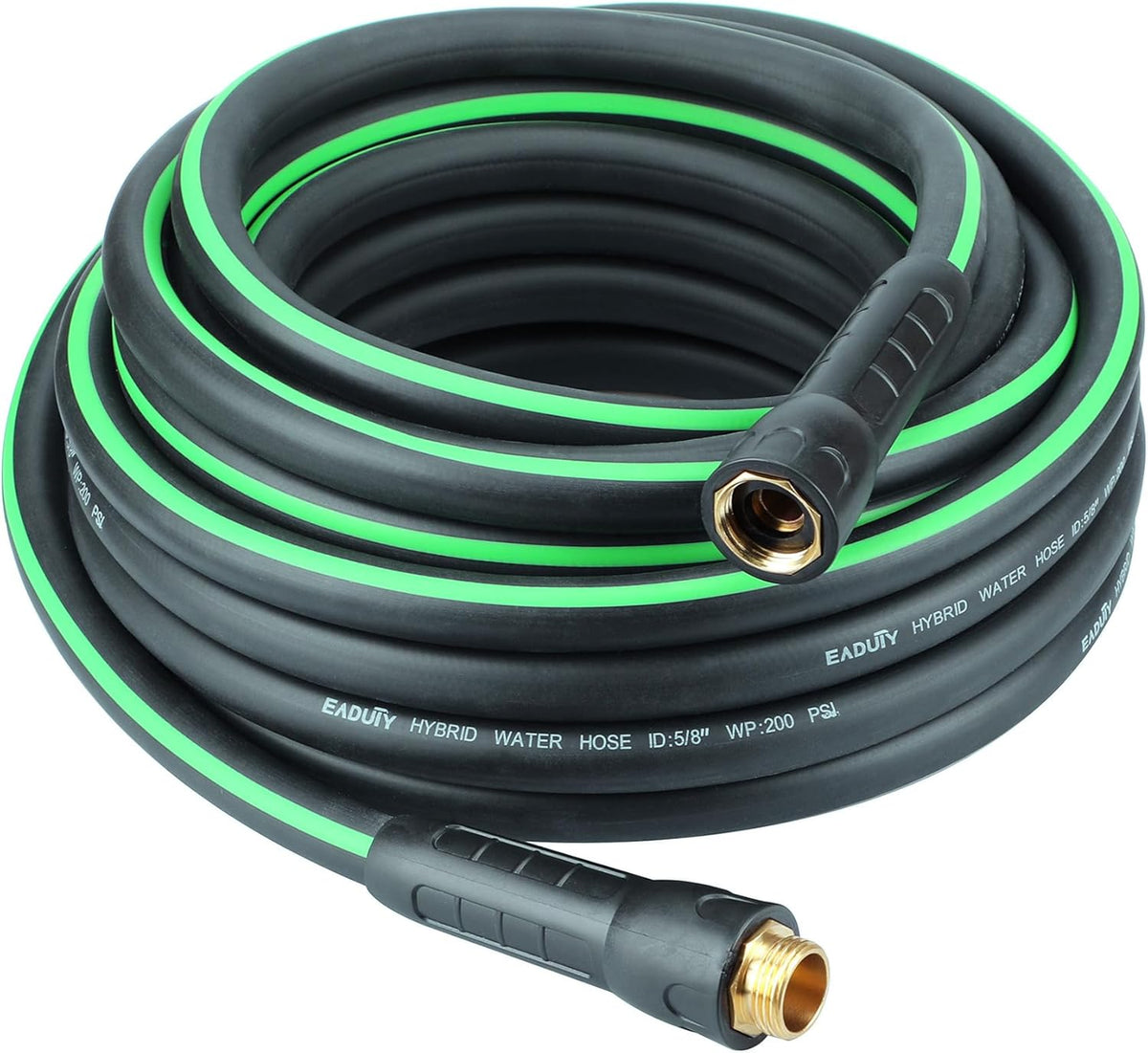 Hybrid Garden Hose 5/8 IN. x 50 FT, Heavy Duty, Lightweight, Flexible with Rotatable Grip Handle