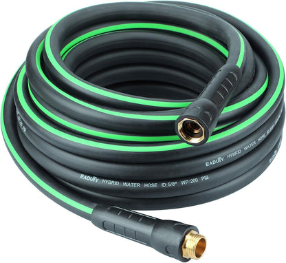 Hybrid Garden Hose 5/8 IN. x 50 FT, Heavy Duty, Lightweight, Flexible with Rotatable Grip Handle