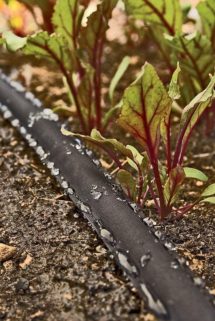 Rocky Mountain Goods 25 Foot Flat Weeper Soaker Hose - Drip Irrigation - Double Layer Design