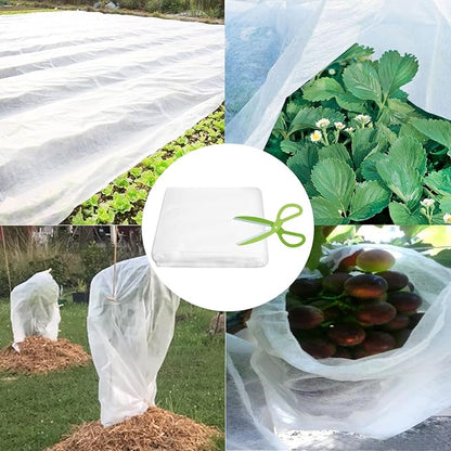 Plant Covers Freeze Protection 10ft x 33ft 1.1 oz Frost Cloth Plant Freeze Protection, Frost