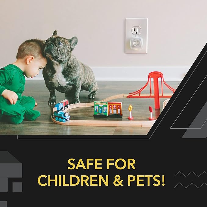 OWLTRA OW-5 Ultrasonic Rodent Repellers 4 Pack, Effectively Repel Rodents While 100% Silent & Safe