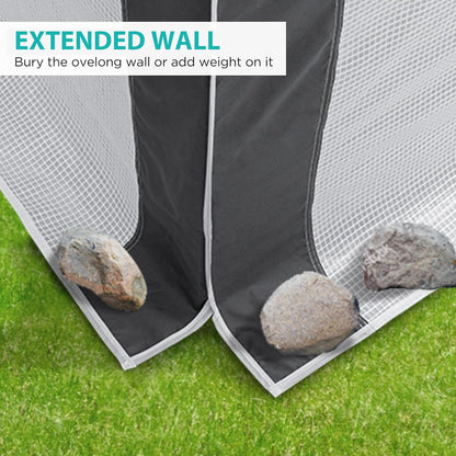 EAGLE PEAK Replacement Cover for 8x6 Pop up Greenhouse with Polyester Reinforced Corners, Front and