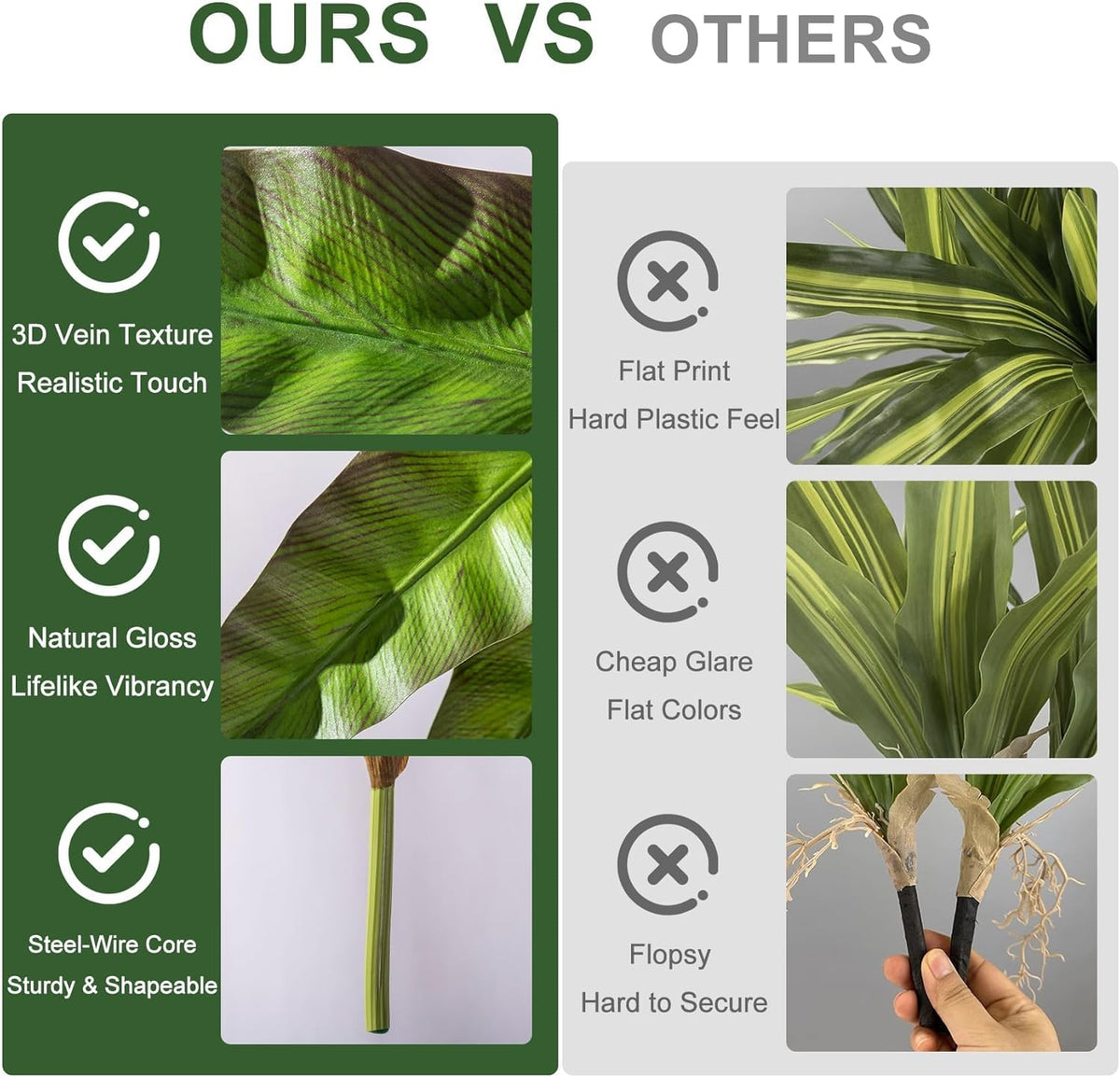 4 Pcs Artificial Greenery Stems Fake Bird Nest Fern Faux Branches Artificial Plants Realistic Fake