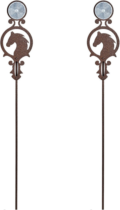 Touch of Class Pathways Reflective Driveway Marker Stake Set of Two for Outdoor Use | Horse