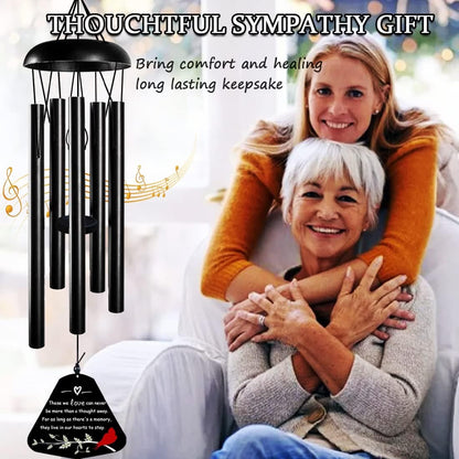 Sympathy Wind Chimes for Loss of Loved One, 30'' Cardinal Wind Chimes for Outside, Bereavement Gift