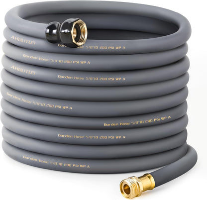 Garden Hose 5/8" x 100ft - No-Kink Flexible Water Hose 600 PSI Burst Pressure, Lightweight &