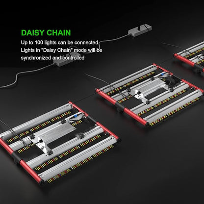 AGLEX 240W LED Grow Lights UV IR Grow Lights for Indoor Plants with 780PCS Diodes Daisy Chain