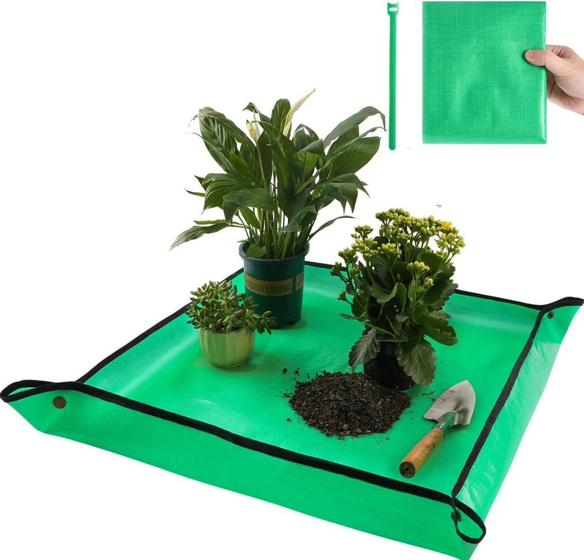 Repotting Mat for Indoor Plant Transplanting Control Mess, 26.8"X26.8" Waterproof Succulent Potting