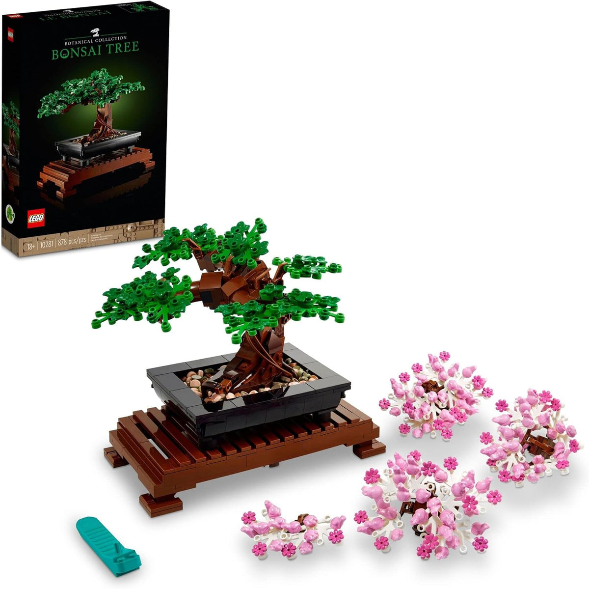 LEGO Botanicals Bonsai Tree Building Set - Artificial Bonsai Tree Plants for Home Decor, Adults