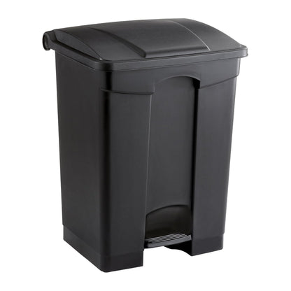 Safco Step On Plastic Trash Can with Foot Pedal, 17 Gallon Garbage Can for Kitchen, Indoor or