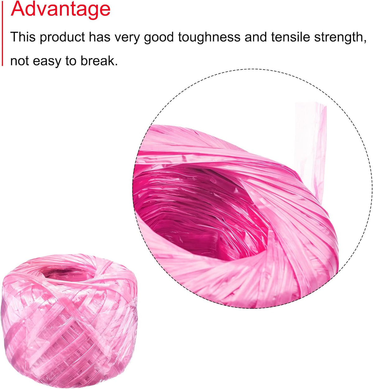 MECCANIXITY Polyester Nylon Plastic Rope Twine Household Bundled for Packing Gardening Craft,150m