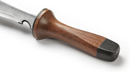 Hori Hori Garden Knife, Traditional Japanese Weeding Tool with ergonomic wooden handle. Large