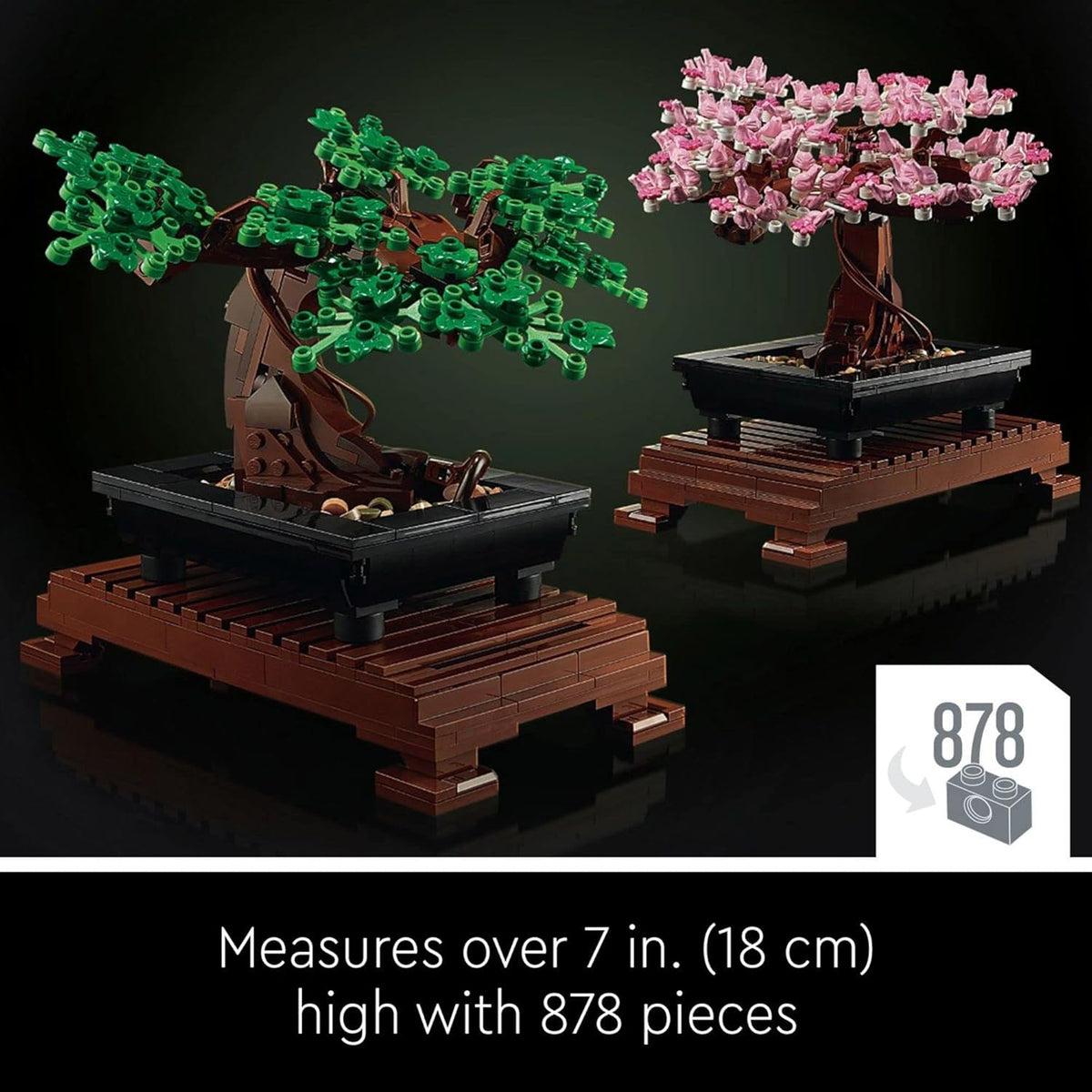 LEGO Botanicals Bonsai Tree Building Set - Artificial Bonsai Tree Plants for Home Decor, Adults