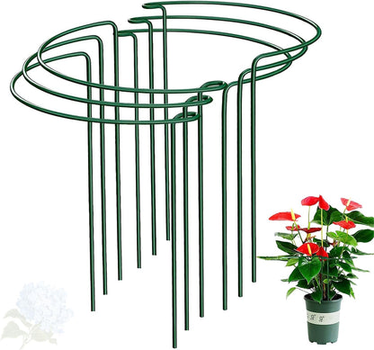 Half Round Snake Plant Support Stakes, Plant Ring for Peonies, Hydrangeas, and More - Sturdy