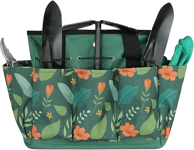 Garden Tool Bag, Portable Garden Tote Bag with Handle, Oxford Garden Tool Organizer Bag, Ideal