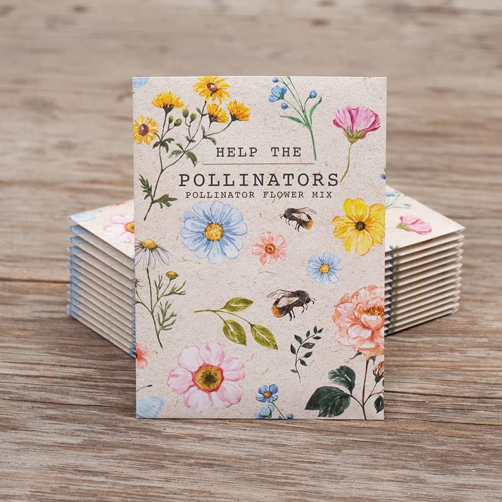 Bentley Seed Co. | Help Pollinators Kraft Bee! | 25 Non-GMO, Non-Coated Pollinator Wildflower Seed
