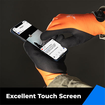 100% Waterproof Gloves for Men and Women, Winter Work Gloves for Cold Weather, Thermal Insulated